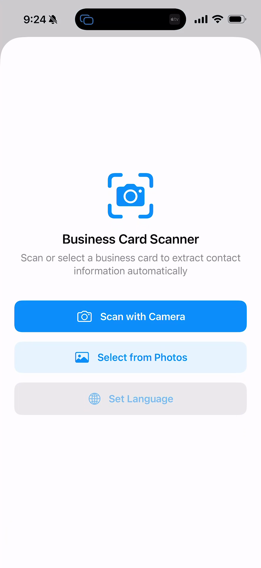 Step 1: Scan with Camera